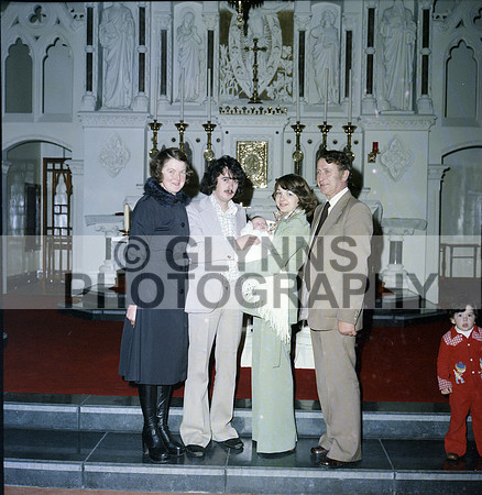 Mulvihill and Kelly and Malone (Christening) 25-11-1977 0005
