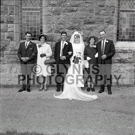 Giblin (Lisacul) and Shaunhnessy, Mary (Ballintubber) (Wedding) 28-08-1968_0021
