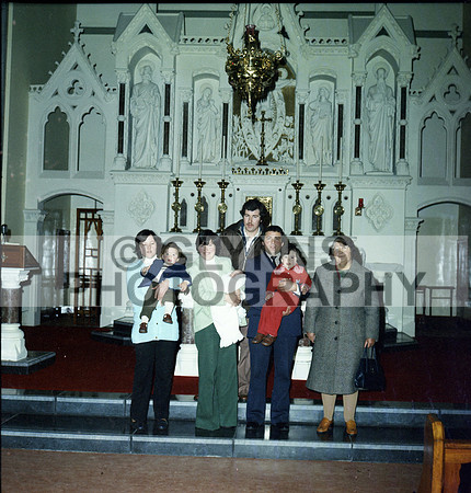 Mulvihill and Kelly and Malone (Christening) 25-11-1977 0015