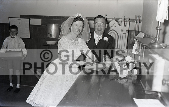 Gilligan, Leo and McHugh, Peggy (Wedding - Galway) 1960 0012