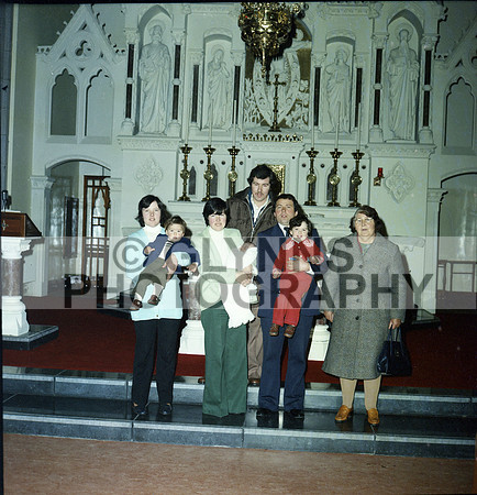 Mulvihill and Kelly and Malone (Christening) 25-11-1977 0004