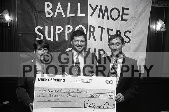 Ballymoe GAA Cheque 1999 0002