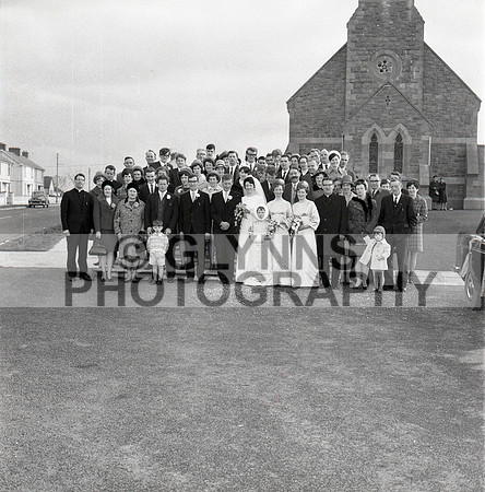 Carty, Andy and Howley, Angela (Ballygar - Wedding) 30-11-1968 0005