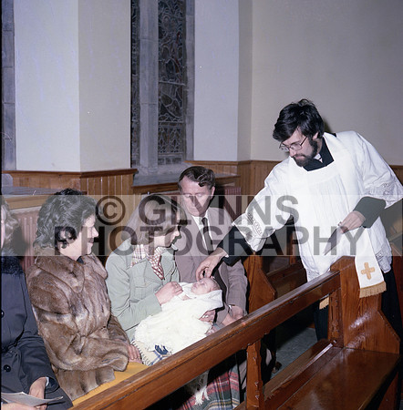 Mulvihill and Kelly and Malone (Christening) 25-11-1977 0007