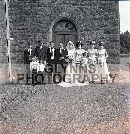Giblin (Lisacul) and Shaunhnessy, Mary (Ballintubber) (Wedding) 28-08-1968_0003