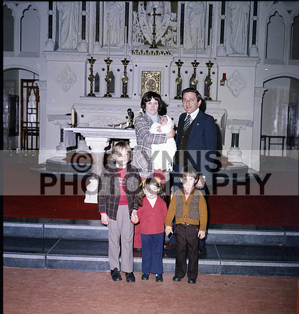 Mulvihill and Kelly and Malone (Christening) 25-11-1977 0014