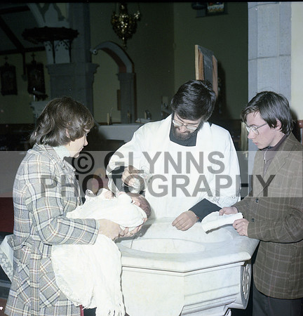 Mulvihill and Kelly and Malone (Christening) 25-11-1977 0002