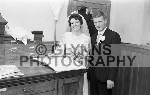 Carty, Andy and Howley, Angela (Ballygar - Wedding) 30-11-1968 0028
