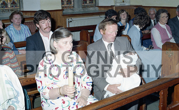 Cahill and Byron (Christening - Castlerea) 1984 0011
