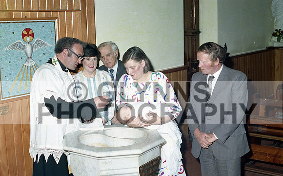 Cahill and Byron (Christening - Castlerea) 1984 0001