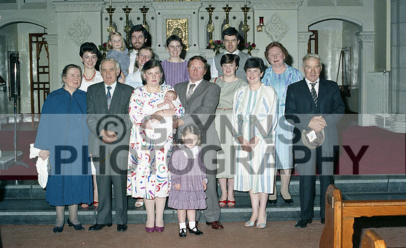 Cahill and Byron (Christening - Castlerea) 1984 0002