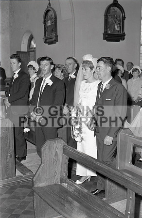 Giblin (Lisacul) and Shaunhnessy, Mary (Ballintubber) (Wedding) 28-08-1968_0026