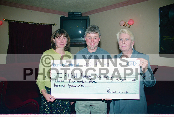 Loughglynn Irish Heart Foundation Cheque 1999 0003