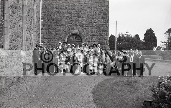 Giblin (Lisacul) and Shaunhnessy, Mary (Ballintubber) (Wedding) 28-08-1968_0030