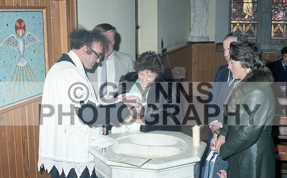 Murray and Finan and Harte (Christening) 1983 0001