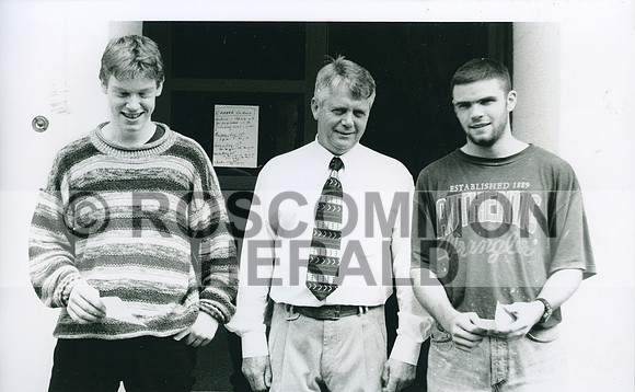 1996-08-23 RH Leaving Cert Results C.B.S. Ros, P. Aishling Leydon