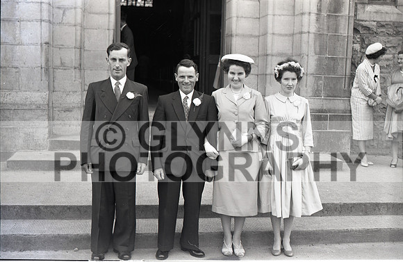 Winston, Alf and McDermott, Moira (Wedding - Castlerea) 1959 0003