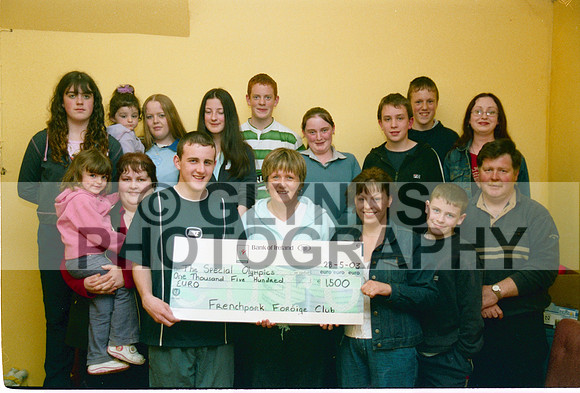 Frenchpark Foroige Special Olympics Cheque 2003 0001