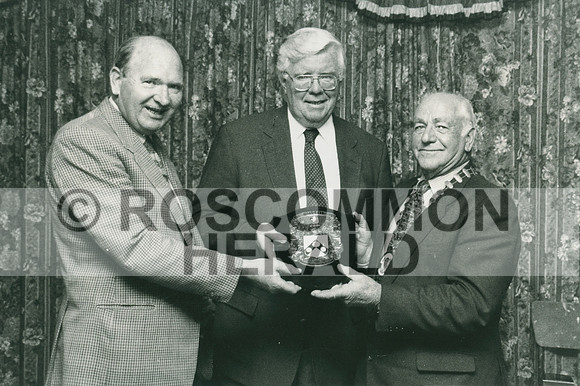 1996-08-23 RH Tom Giblin at the Cryan, Giblin celebration night in Tullys Hotel Castlerea PG